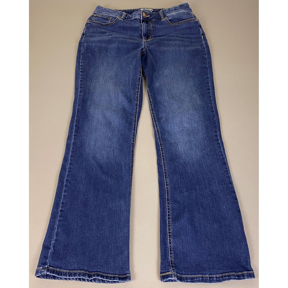 Maurices Bootcut Jeans Women's Size 14 Blue Regular High Rise Curvy Medium Wash